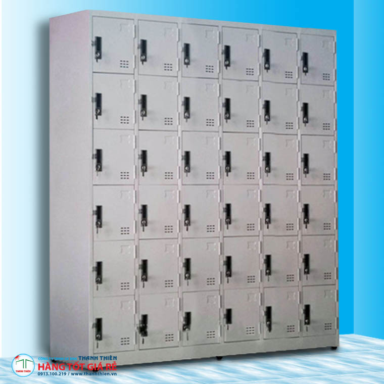 Tủ locker văn phòng 36 ngăn 36 cánh TLK 22