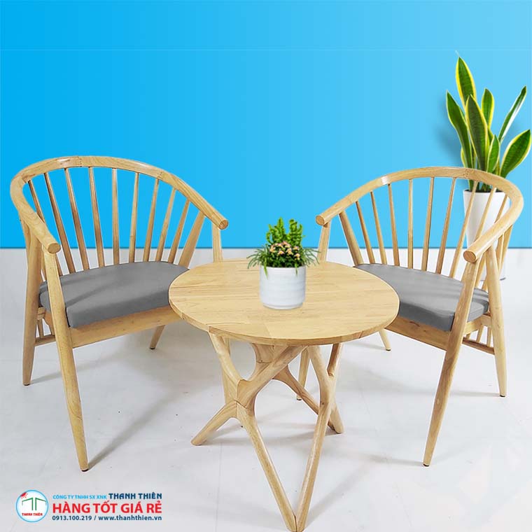 Bí mật sức hút của bàn ghế cafe gỗ: Bền đẹp, sang trọng. 2 Bàn ghế cafe gỗ có tuổi thọ cao
