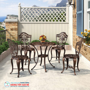 Bộ bàn 4 ghế nhôm đúc GN 50B - Ảnh 2