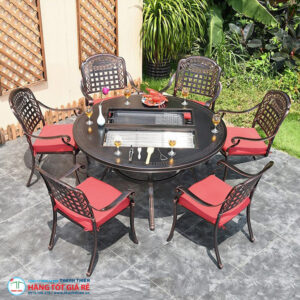 Bộ bàn 6 ghế nhôm đúc GN 069 - Ảnh 2
