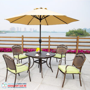 Bàn 4 ghế nhôm GN 076+ - Ảnh 2