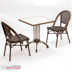 Bàn ghê nhôm 3 chia GN 003 - Ảnh 2