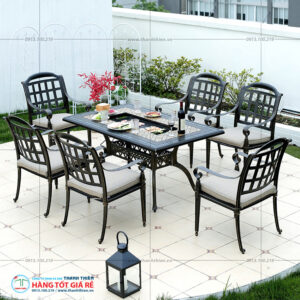 Bộ bàn 6 ghế nhôm đúc GN 79 - Ảnh 2