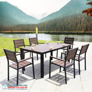 Bàn 6 ghế nhôm GN 052 - Ảnh 2