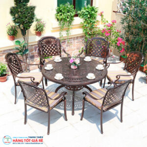 Bàn 6 ghế nhôm đúc GN 071 - Ảnh 2