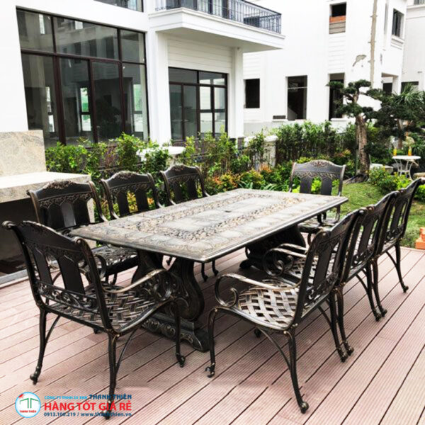 Bộ bàn 8 ghế nhôm đúc GN 92