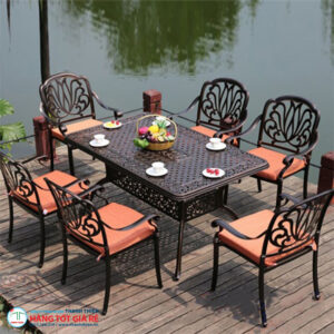 Bộ bàn 6 ghế nhôm đúc GN 068