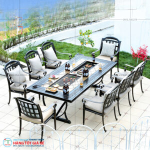 Bàn 8 ghế nhôm đúc GN 79 - Ảnh 2