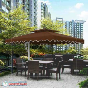 Dù vuông che nắng ngoài trời 3m5x3m5 - Ảnh 7