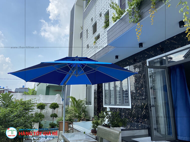 dù lệch tâm 3m7 hai màu