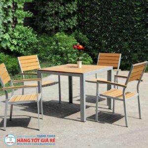 Ghê nhôm gỗ GCG 052 - Ảnh 2