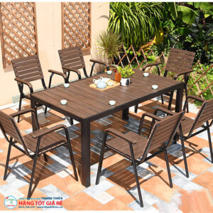 Bộ bàn 6 ghế nhôm GN 050 - Ảnh 2