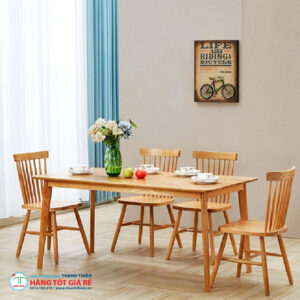 Bàn ghế gỗ Pinnstol Alpha GCG 029 - Ảnh 2