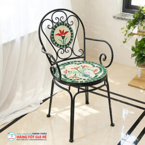 Ghế sắt mặt đá GCS 52a