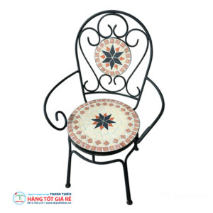 Ghế sắt mặt đá GCS 052 - Ảnh 2