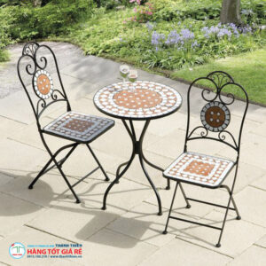 Ghế sắt mặt đá GCS 058 - Ảnh 2