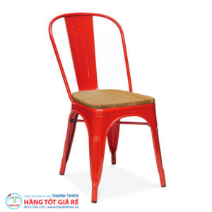 Ghế Tolix lót mặt gỗ GCS 008A - Ảnh 2