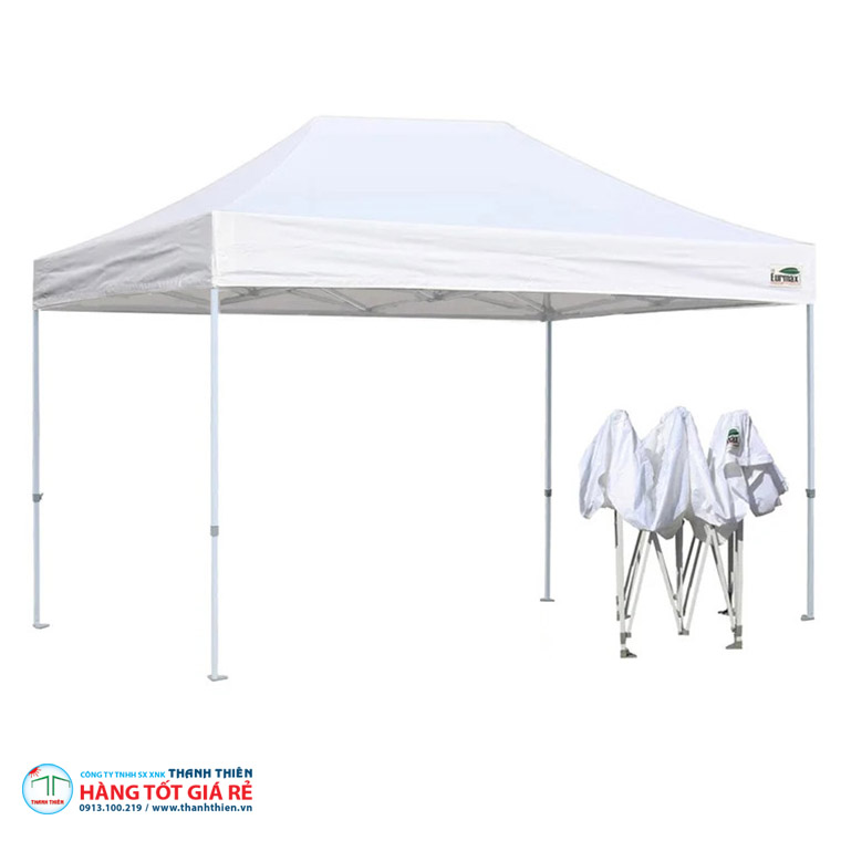 Hình ảnh thực tế lều xếp 3x4.5m che nắng