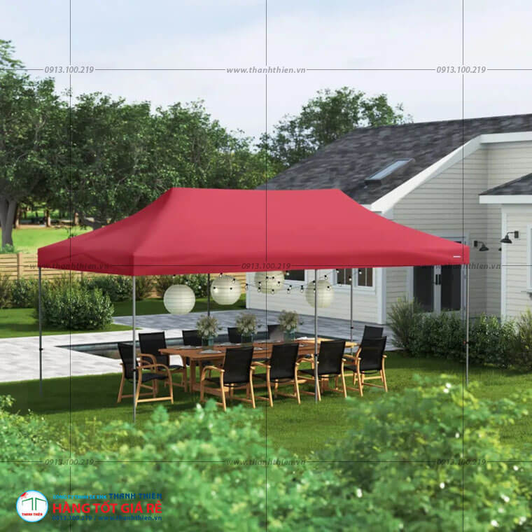 leu-xep-di-dong-3x6m-3 Lều xếp di động 3x6m chống nắng ngoài trời