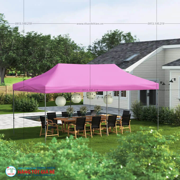 leu-xep-di-dong-3x6m-4 Khung lều xếp sắt vuông 40x40mm
