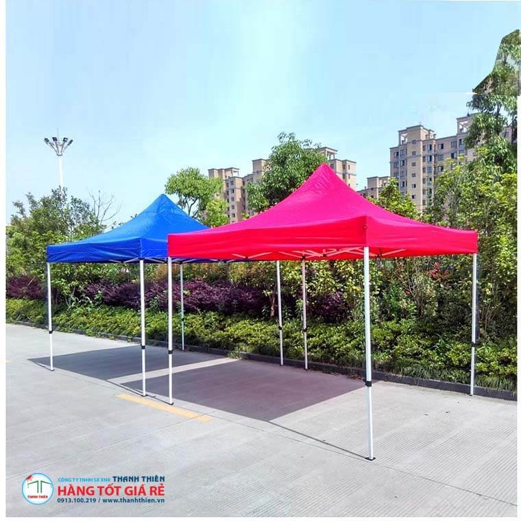 leu-xep-vuong-30x30-1-1 Cận cảnh khung thép nhà bạt di động 3x3m