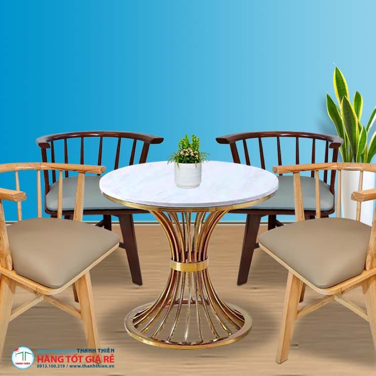 THIÊN THANH: Bàn ghế cafe đẹp mê, không gian chất lừ! 3 Ghế sofa katana GCF 2021