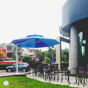 Dù tròn lệch tâm 3m7 hai mầu - Ảnh 2