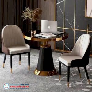 Bàn tròn ioxn mạ vàng - Ảnh 4