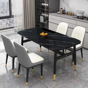 Bộ Bàn Ăn 4 Ghế Giả đá cẩm thạch