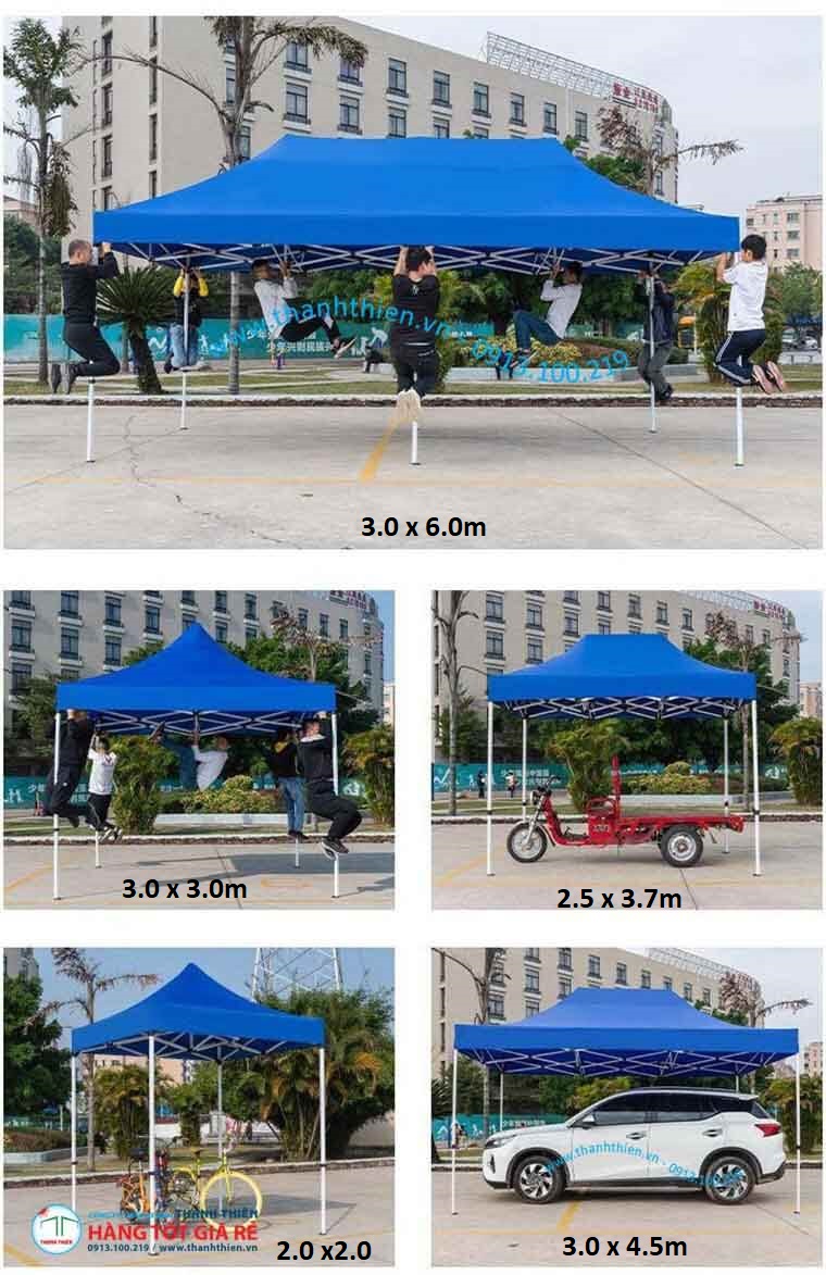 nhà lều xếp, lều bạt xếp