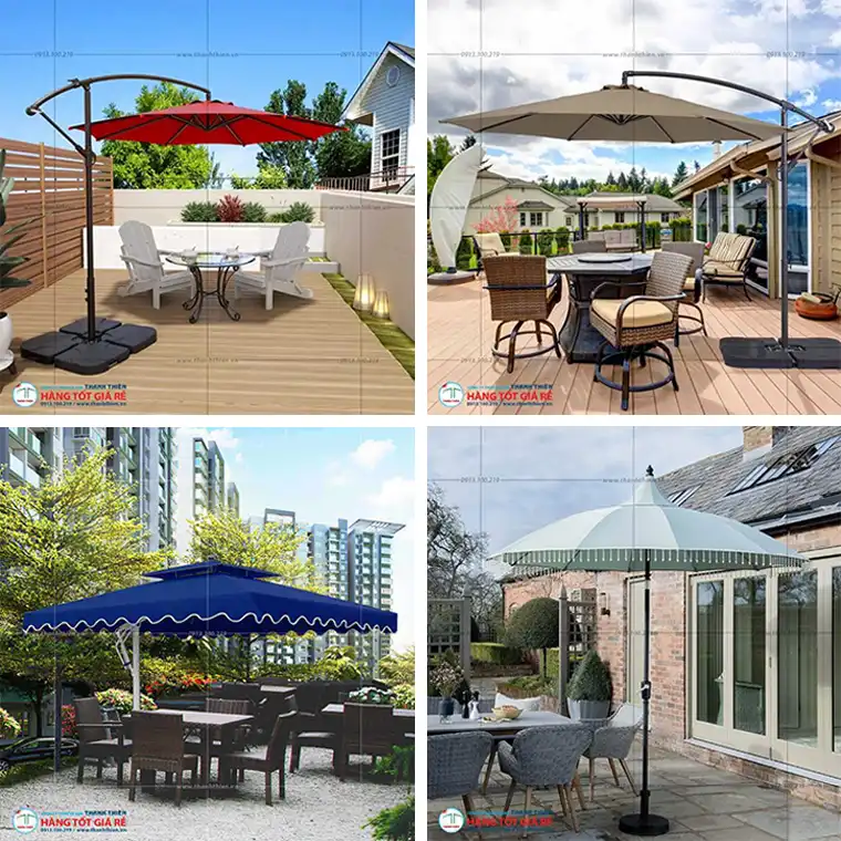 02 cac mau o du ngoai troi Thanh Thien lap dat tai quan cafe san vuon va resort