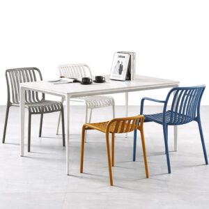 Ghế Nhựa Đúc Nan Dọc Costa ko Tay - Ảnh 2