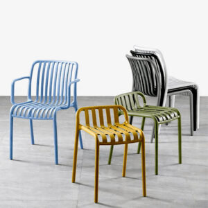 Ghế Nhựa Đúc Nan Dọc Costa ko Tay - Ảnh 4