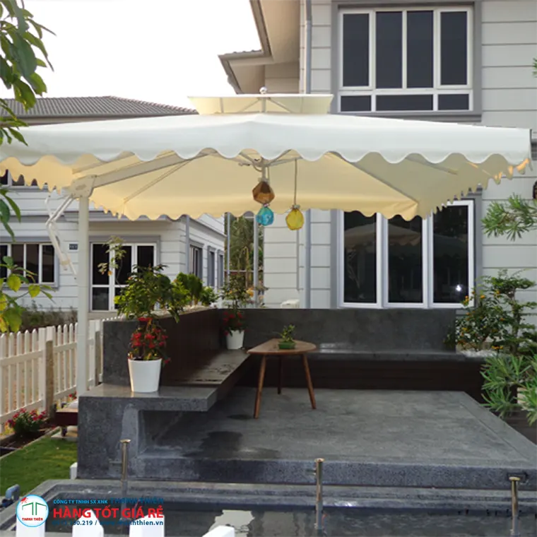 Hướng dẫn chọn ô dù ngoài trời theo mô hình quán — từ vỉa hè take-away đến resort ven biển tại Việt Nam - nhà hàng