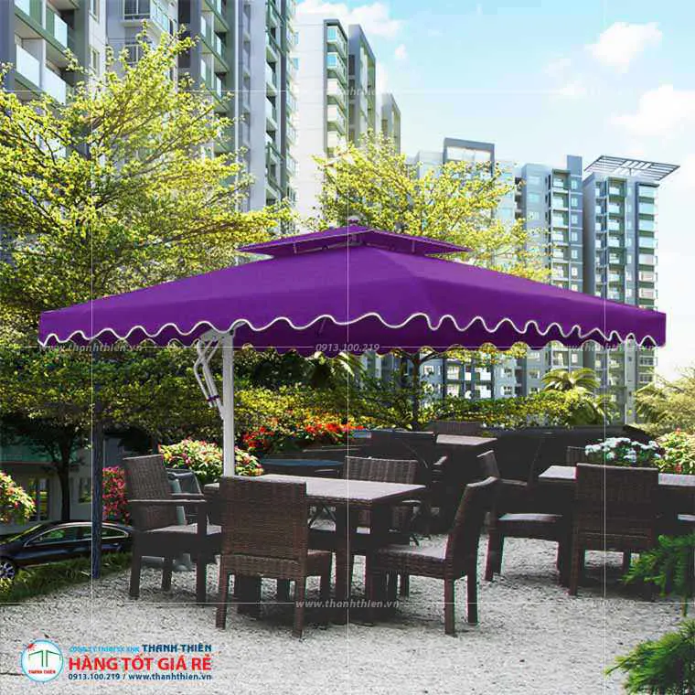 Hướng dẫn chọn ô dù ngoài trời theo mô hình quán — từ vỉa hè take-away đến resort ven biển tại Việt Nam - sân vườn