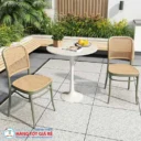 Sáu dòng ghế cafe phổ biến tại Việt Nam — gỗ, nệm, nhựa PP, sắt, Tolix và ghế xếp inox, phân loại theo vật liệu và bối cảnh sử dụng