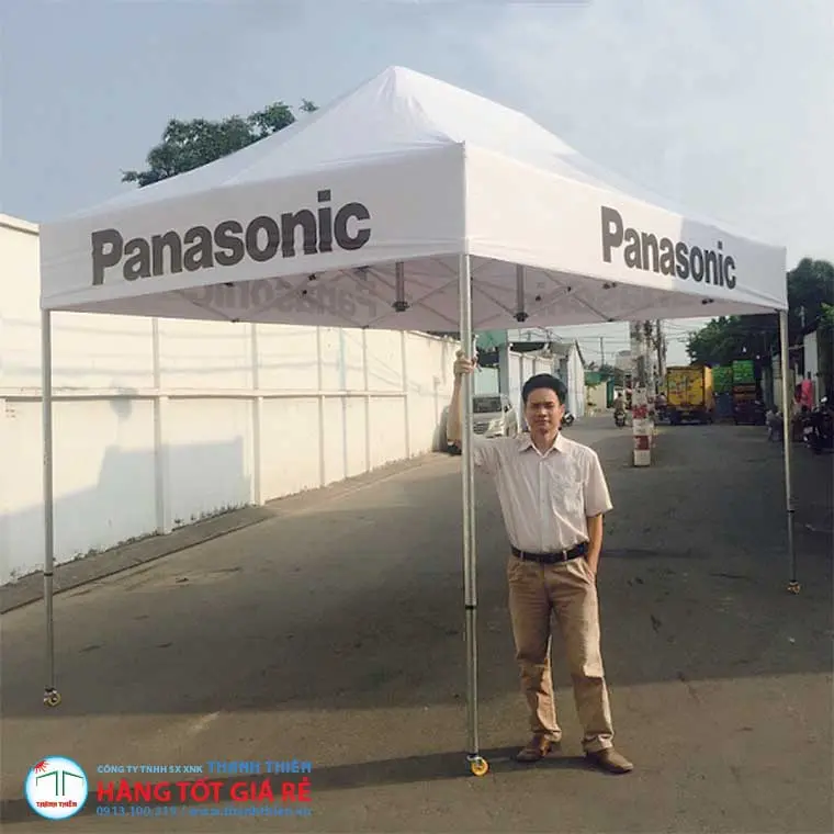 Lều xếp di động Panasonic so sánh với nhà bạt không gian sự kiện — phân biệt 2 giải pháp theo diện tích