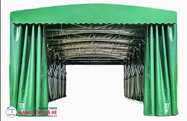 Nhà bạt không gian sự kiện mở vách cuốn thông gió — cấu hình cửa tùy chỉnh trước khi lắp dựng